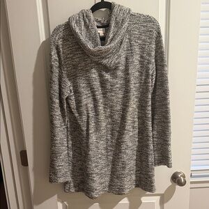 Merona Black and White Cowl Neck Sweater